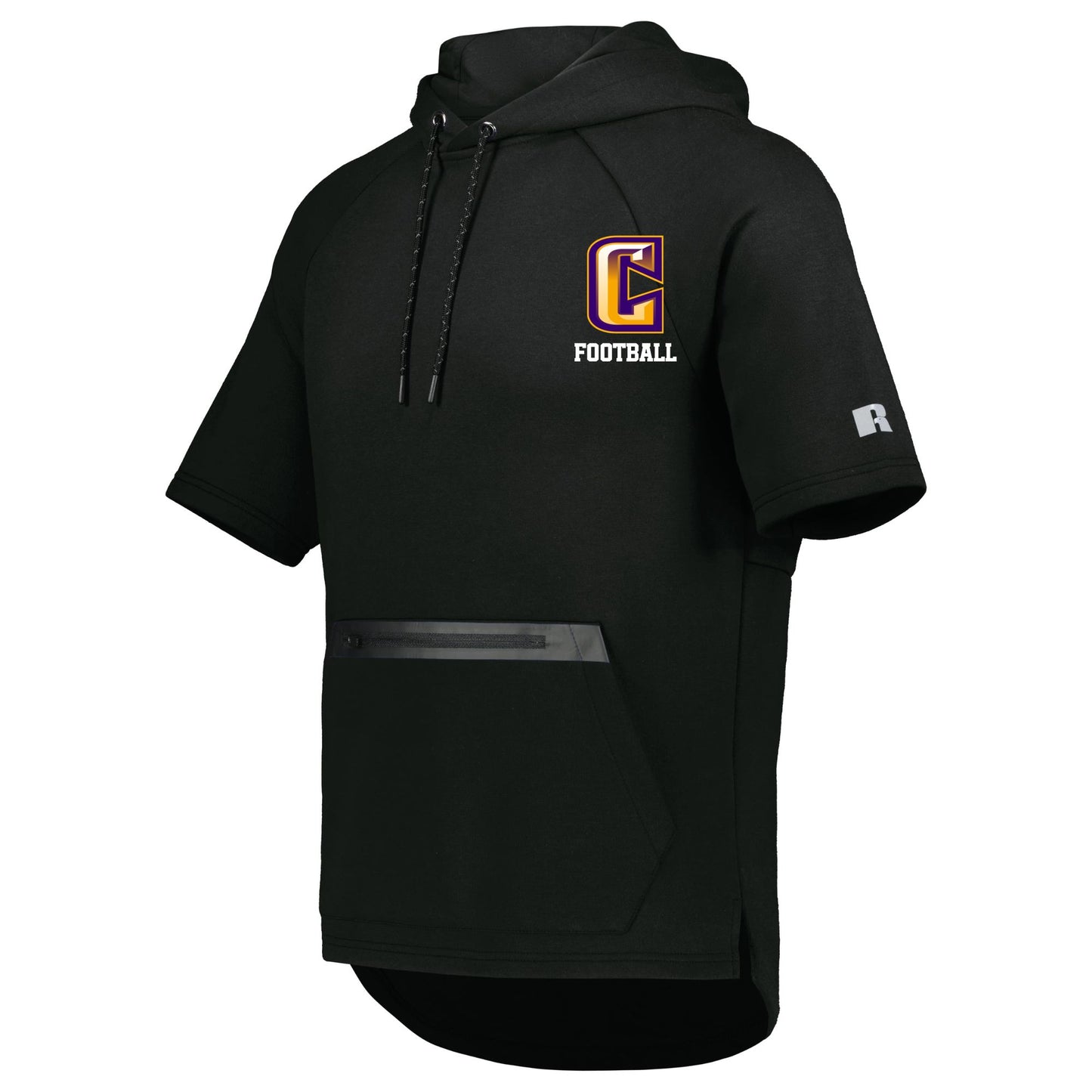 Legend Tech Fleece Short Sleeve Hoodie- Embroidered