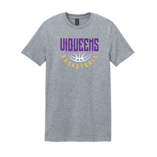 Rounded Viqueens Basketball Tee (Other Shirt Styles Available)