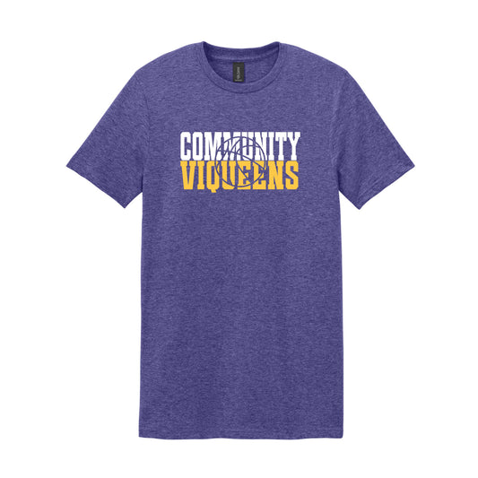 Community Viqueens Basketball Cutout PURPLE Tee (Other Shirt Styles Available)