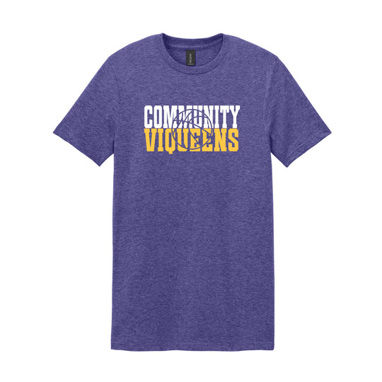 Community Viqueens Basketball Cutout PURPLE Tee (Other Shirt Styles Available)
