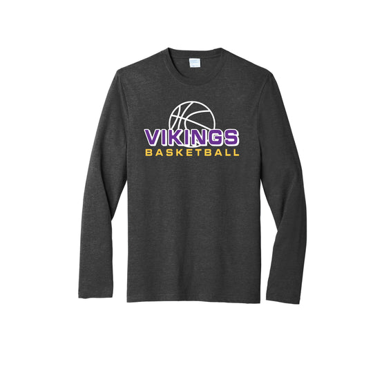 Vikings Basketball Long Sleeve Tee (Other Shirt Styles Available)