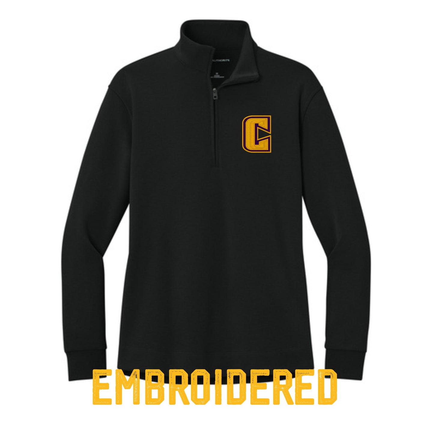 Women’s 1/4-Zip Pullover – Embroidered "Community" Logo