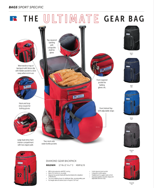 Diamond Gear Backpack- Black