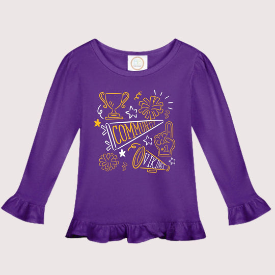 Little Ruffle Viking Tee - Kids