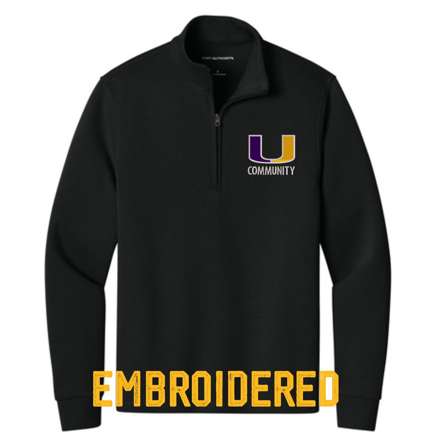 Women’s 1/4-Zip Pullover – Embroidered "U Community" Logo