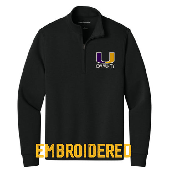 Women’s 1/4-Zip Pullover – Embroidered "U Community" Logo
