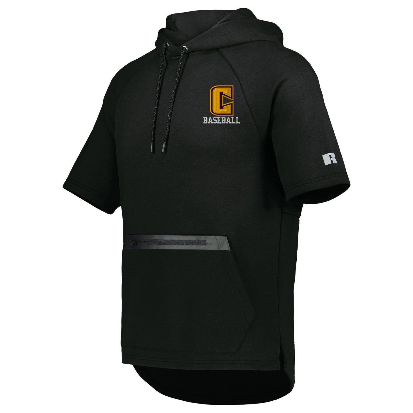 Legend Tech Fleece Short Sleeve Hoodie- Embroidered