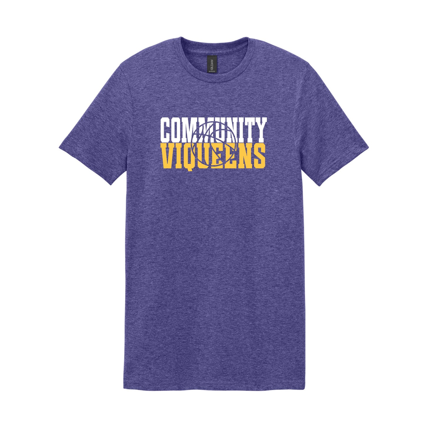 Community Viqueens Basketball Cutout PURPLE Tee (Other Shirt Styles Available)