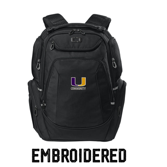 Community U Logo Backpack – Built to Go the Distance