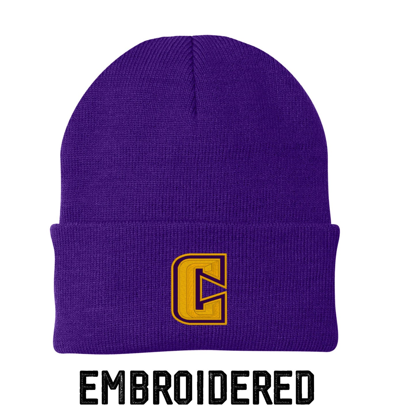 Community C Embroidered Knit Beanie – Stay Warm, Stay Proud