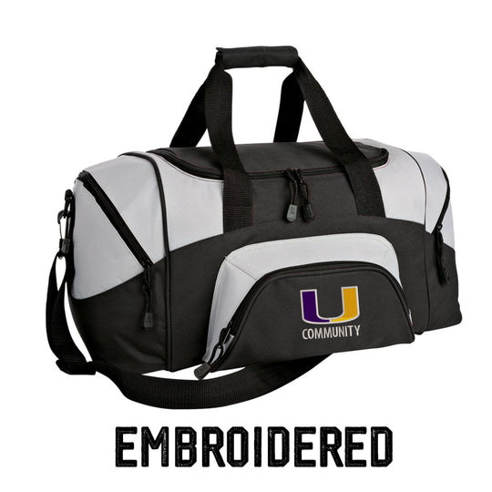 Community U Logo Small Colorblock Sport Duffel – Pack Your Pride
