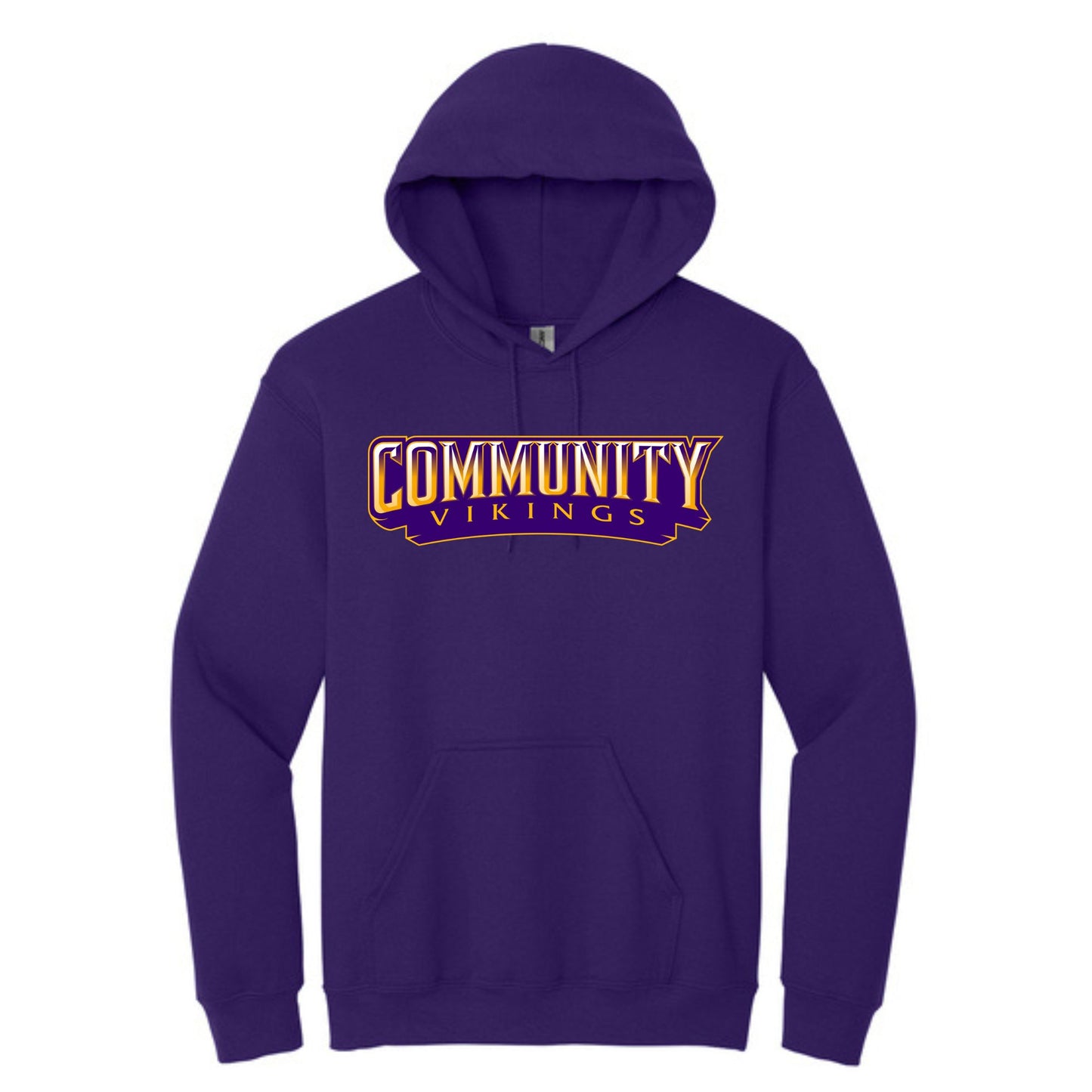 New Community Vikings Word Logo Hoodie – Youth & Adult