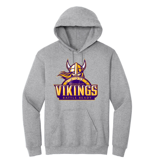 New Community Vikings Logo Hoodie – Youth & Adult