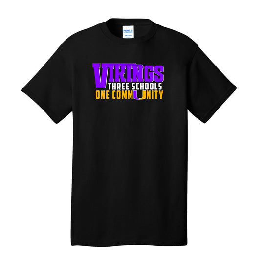 3 Schools, One CommUnity Vikings Tee – Youth & Adult