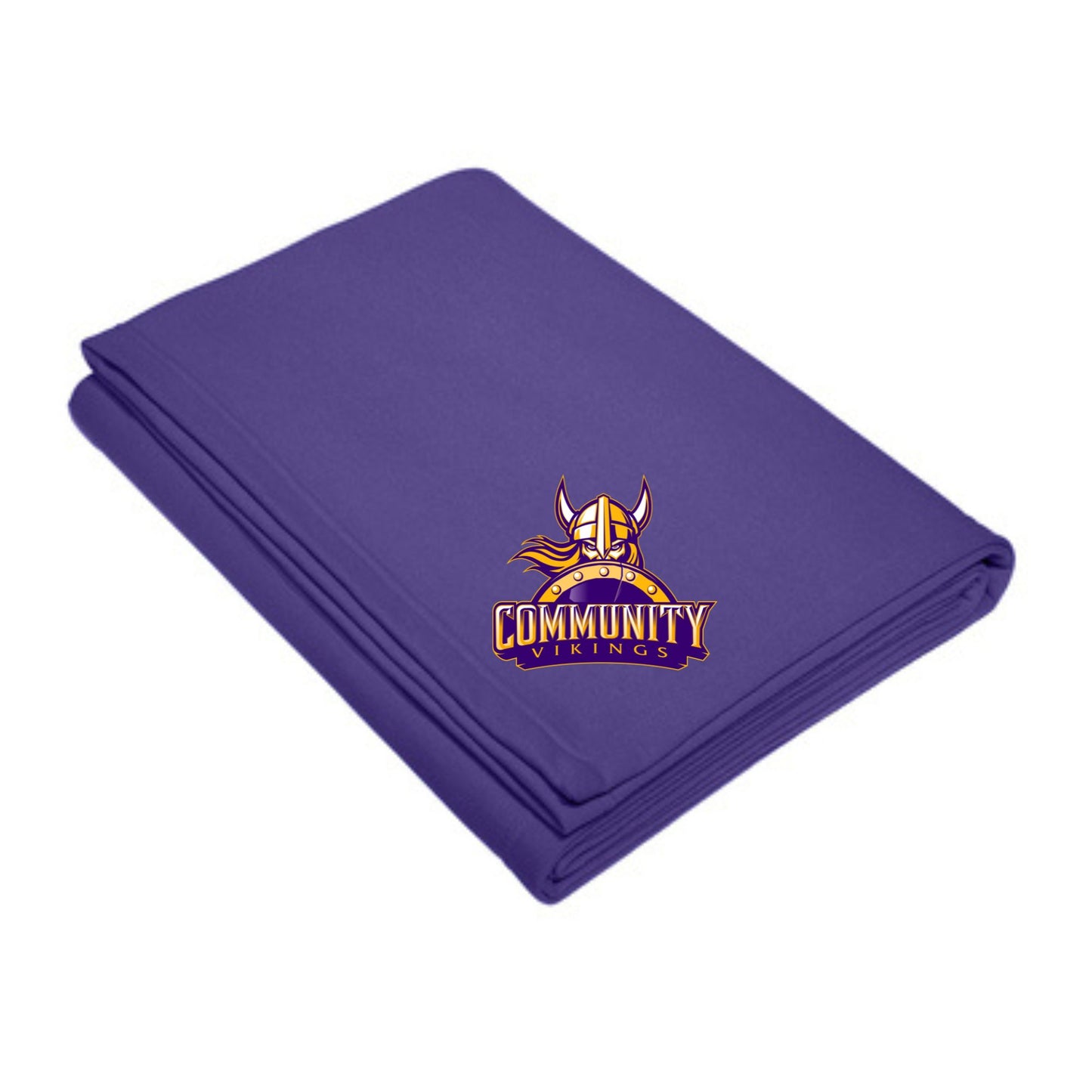 Primary Community Vikings Fleece Blanket – Purple & Gold Pride