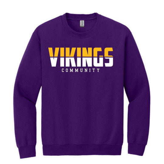Vikings Community Crewneck Sweatshirt – Youth & Adult