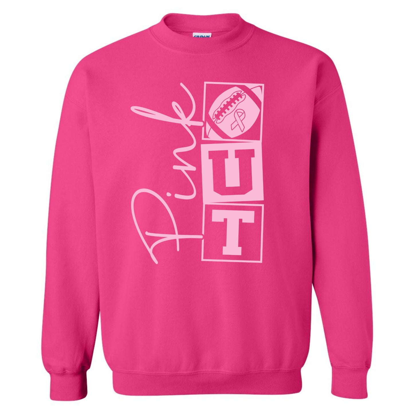 Pink Out Football Sweatshirt - Youth & Adult