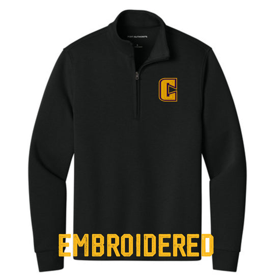 Men’s 1/4-Zip Pullover – Embroidered "Community C" Logo
