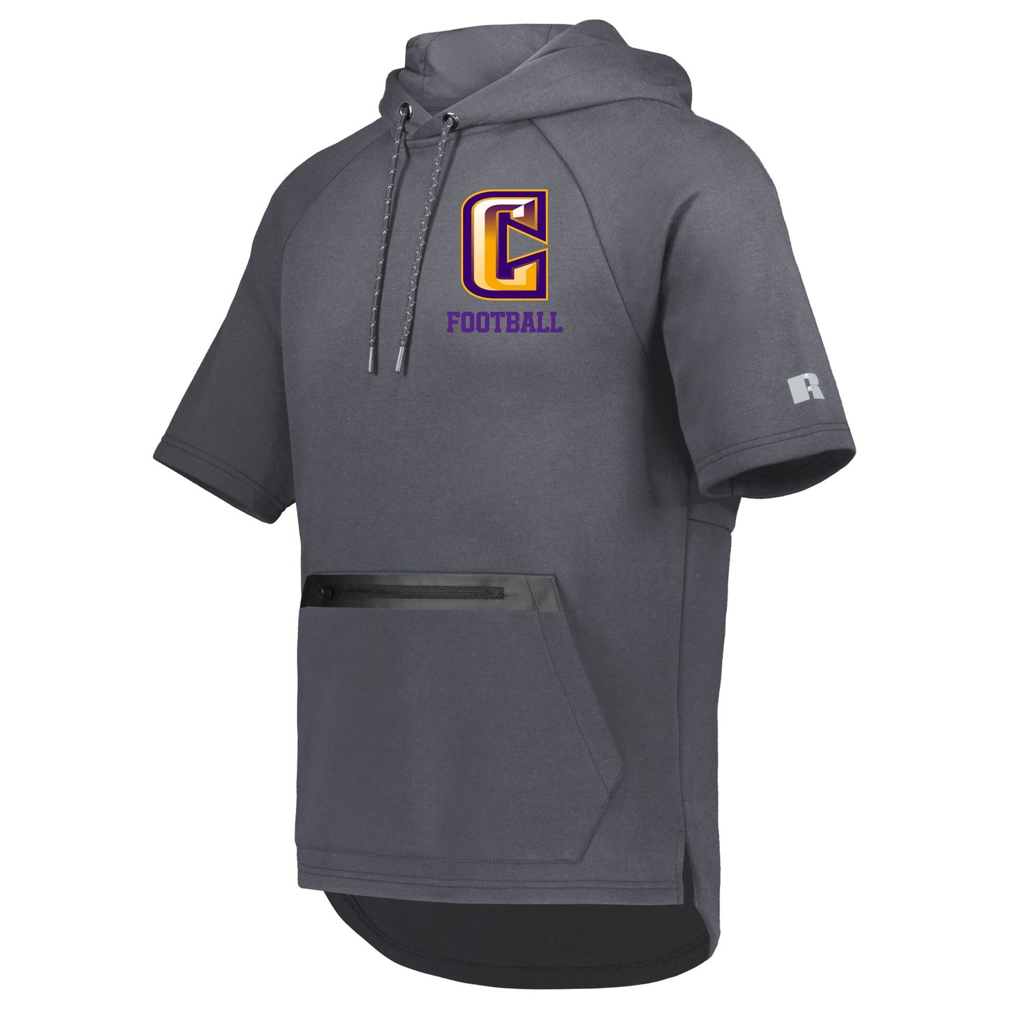 Legend Tech Fleece Short Sleeve Hoodie- Embroidered