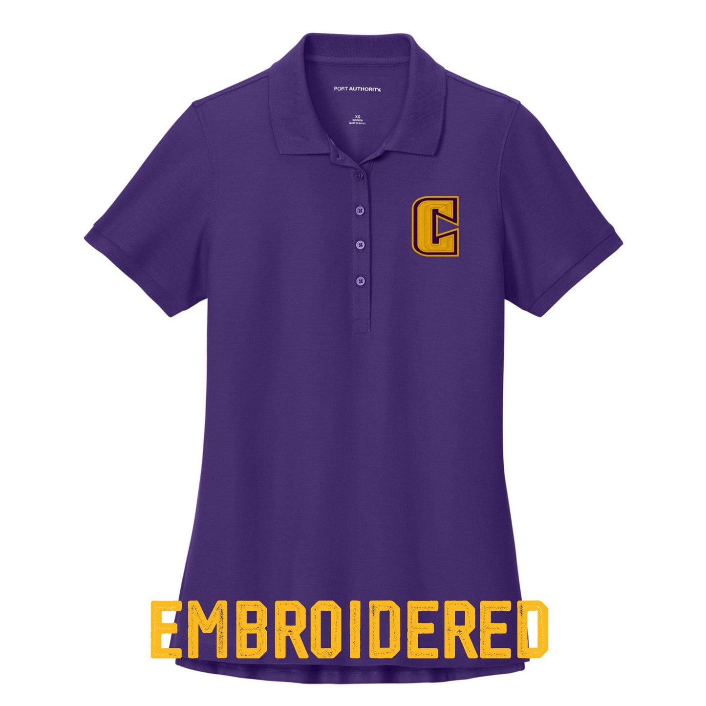 Women’s Signature Pique Polo – Embroidered "Community C" Logo