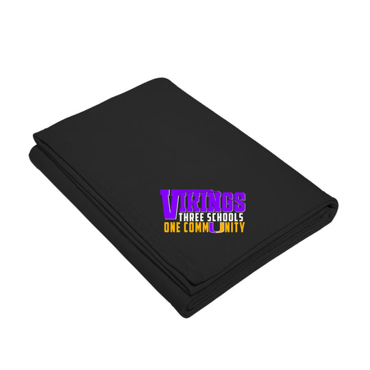 Three Schools One Community Fleece Blanket – Bold Black Edition