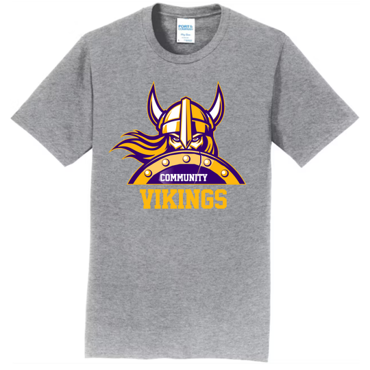 VIKINGS Heather Grey Port & Co Fan Favorite Tee