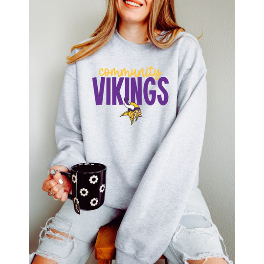 Community Vikings Mascot Sweatshirt - Youth & Adult