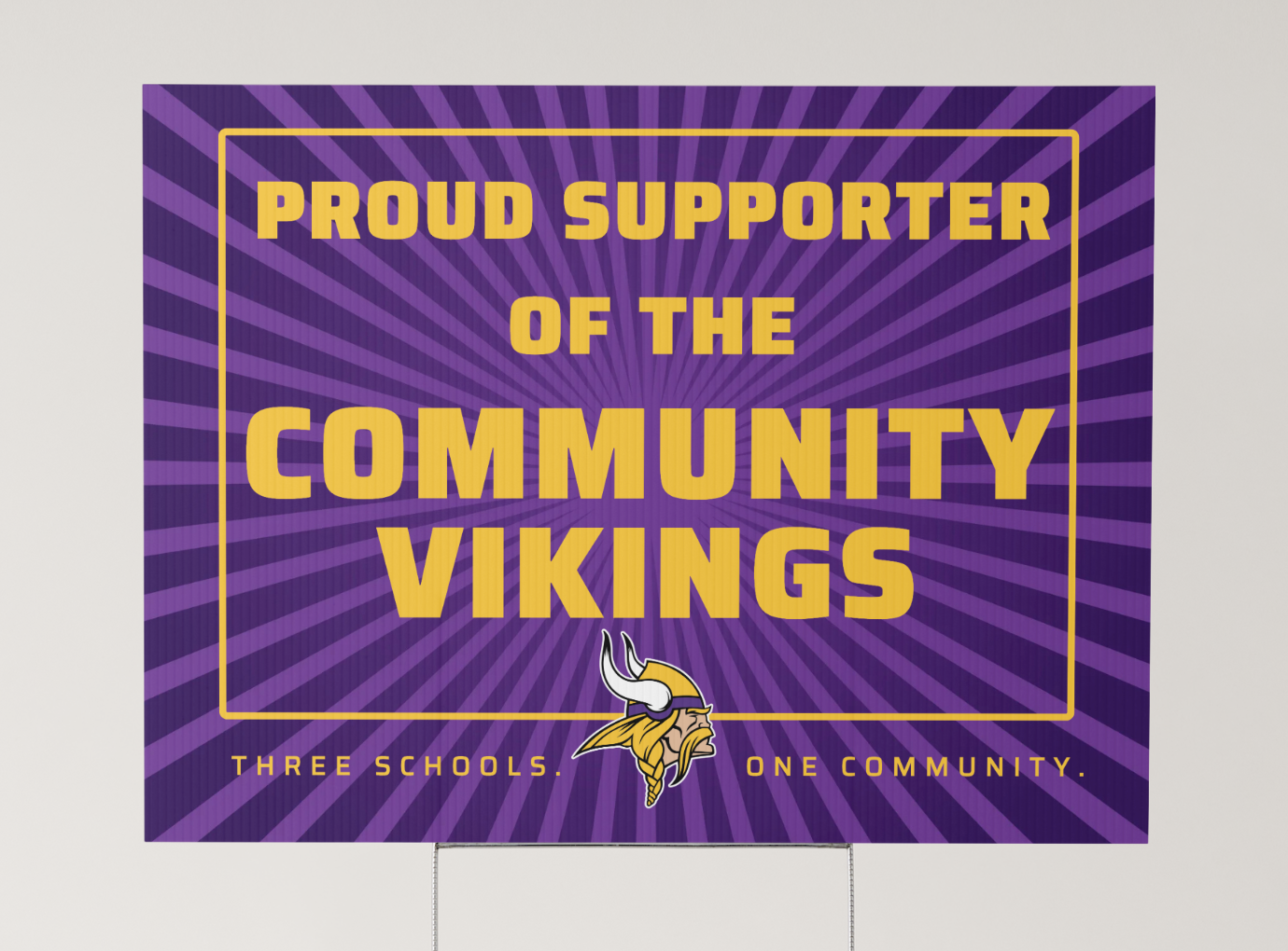 Proud Supporter of the Community Vikings Yard Sign- Closes October 1st