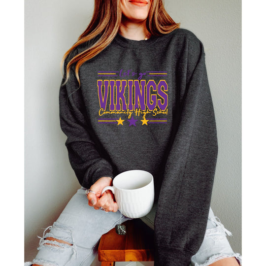 Community Vikings Stars Trio Sweatshirt - Youth & Adult