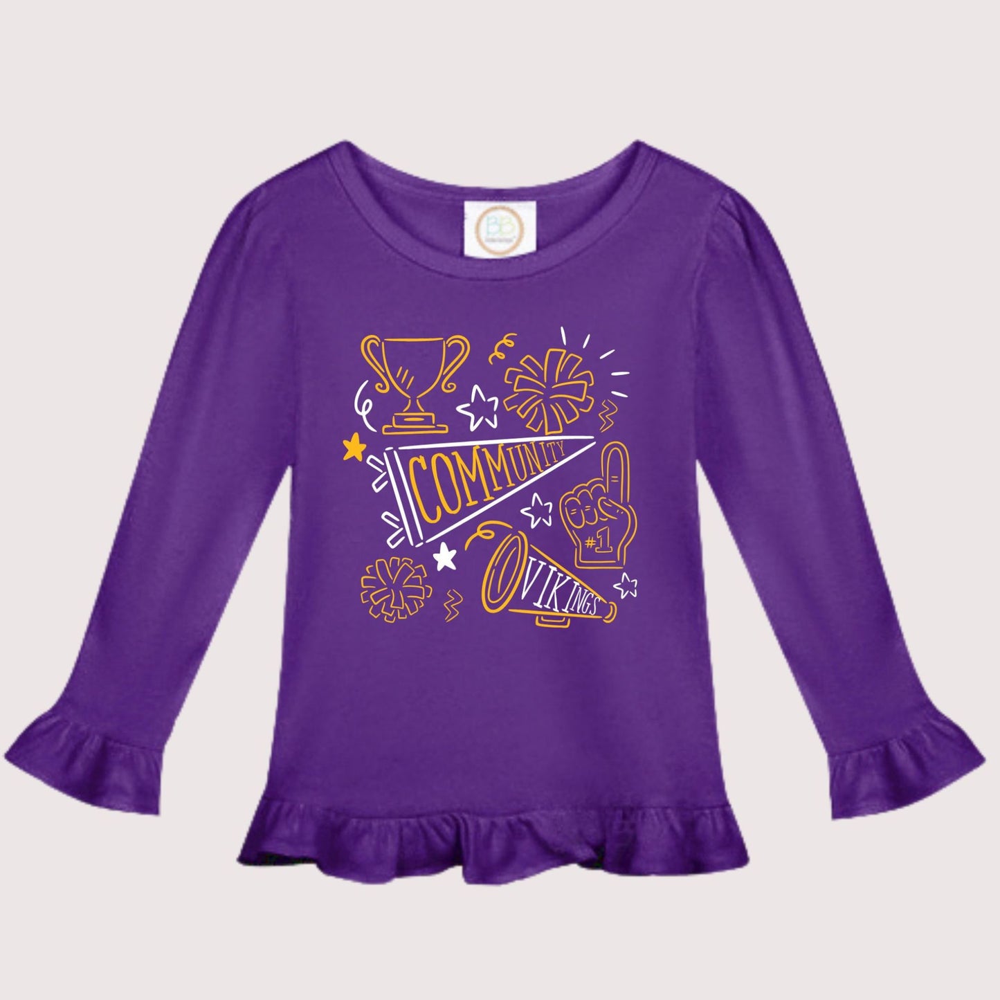 Little Ruffle Viking Tee - Kids