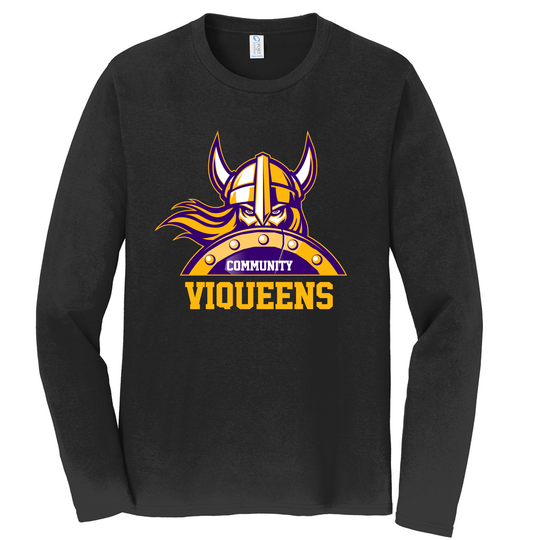 VIQUEENS Port & Co Fan Favorite Long Sleeve Tee Black