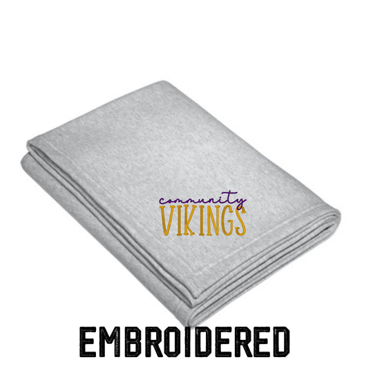 Community Vikings Fleece Blanket – Purple & Gold Pride
