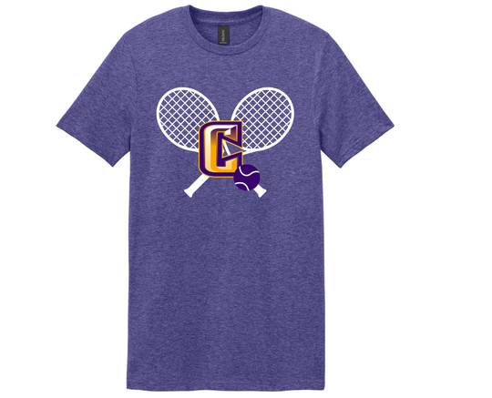 Tennis Icon Heather Purple Port & Co Fan Favorite Tee
